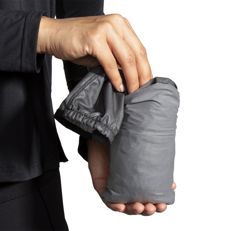 Women's All Altitude Jacket, Brooks Women's All Altitude Jacket stowed