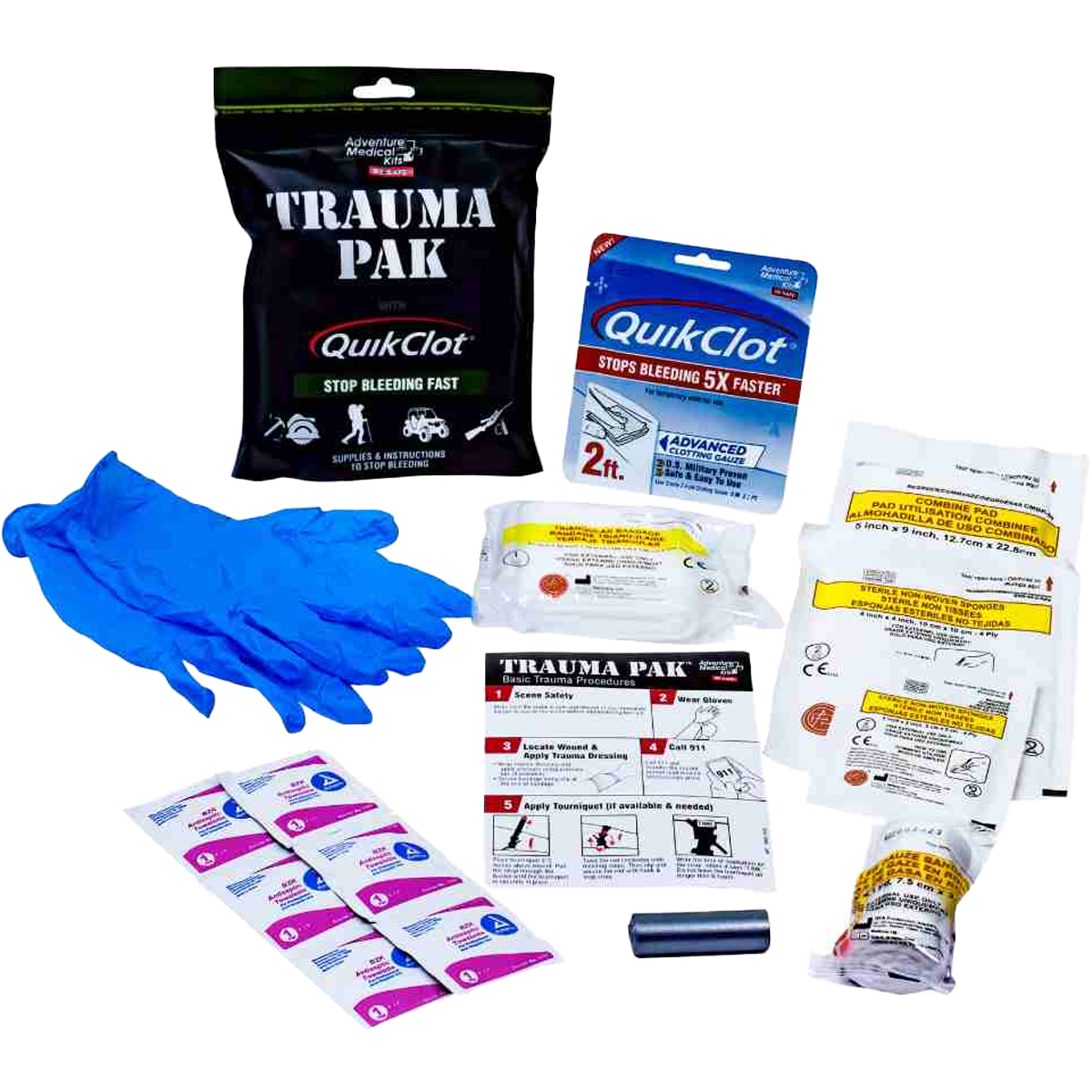 Trauma Pak First Aid Kit with QuikClot alternate view