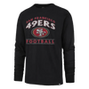 47 Brand Men's 49ers Dissipate Franklin Long Sleeve in Flint black