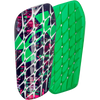 Under Armour UA Shadow Pro Shin Guards in Cobalt Legacy/Vapor Green front and back