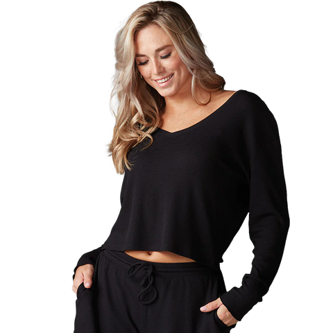 Women's Lounge Waffle Long Sleeve Top