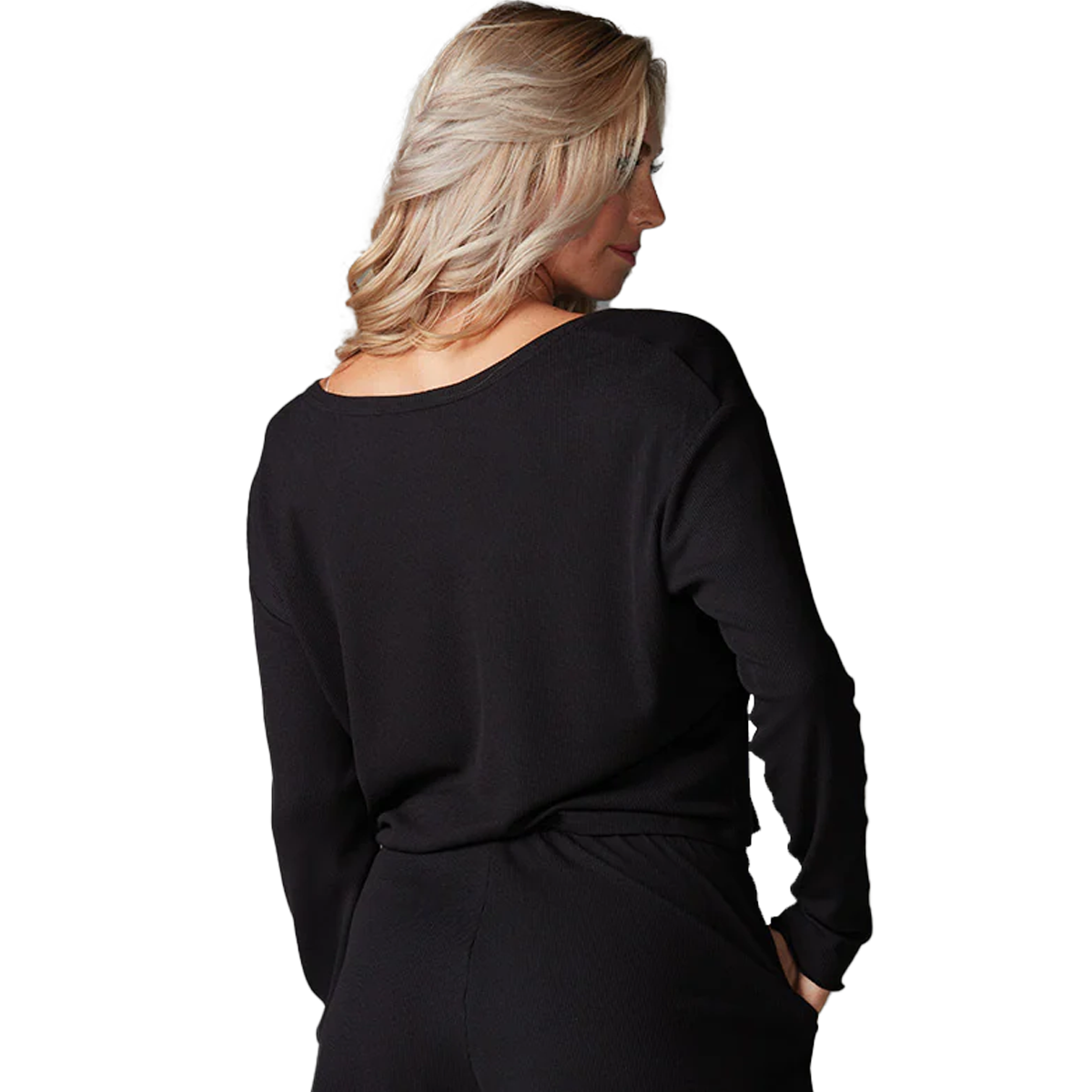 Women's Lounge Waffle Long Sleeve Top alternate view