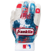Franklin Youth Grow-To-Pro Tee Ball Batting Gloves in White/Red/Blue right glove