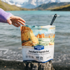 Backpacker's Pantry Fiesta Beef and Vegetable Bowl at camp