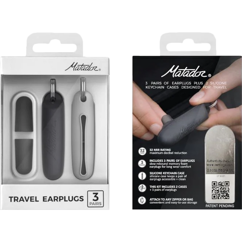Travel Earplugs Kit, Matador Travel Earplugs Kit in packaging
