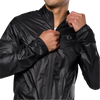 Pear Izumi Men's Attack Barrier Jacket in Black front zipper