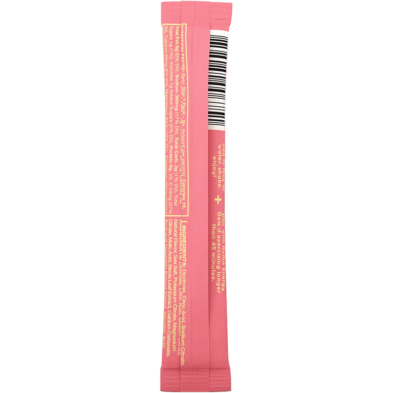 Hydration Drink Mix, Huma Hydration Drink Mix back of packet