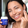 COOLA Refreshing Water Cream Organic Face Sunscreen SPF 50 on face