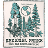 Parks Project Love Nature Woven Blanket in Green