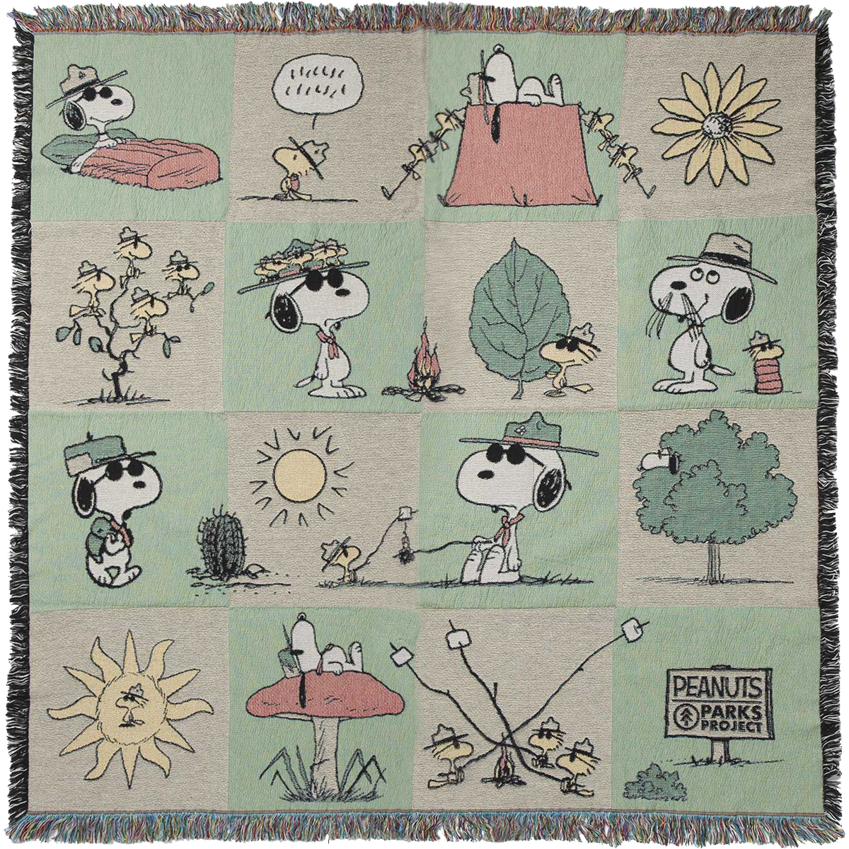 Peanuts x Parks Project Woven Blanket alternate view