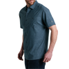 Kuhl Men's Persuadr Short Sleeve in Charcoal Blue front left