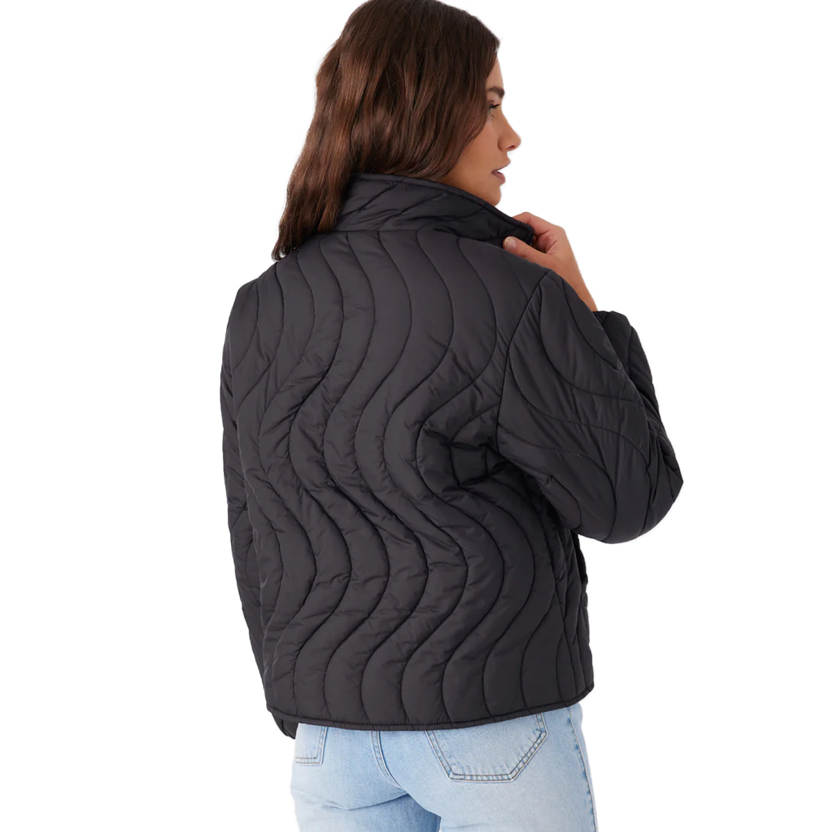 Women's Eden Nylon Wave Quilted Zip Jacket alternate view