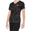 100 Percent Women's Airmatic Short Sleeve Jersey in Black Floral