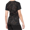 100 Percent Women's Airmatic Short Sleeve Jersey in Black Floral back