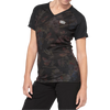 100 Percent Women's Airmatic Short Sleeve Jersey in Black Floral front