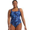 TYR Women's Durafast Elite Square Neck Controlfit Expression in Navy/Blue
