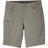 Outdoor Research Men's Ferrosi Convertible Pants in Pewter in shorts mode