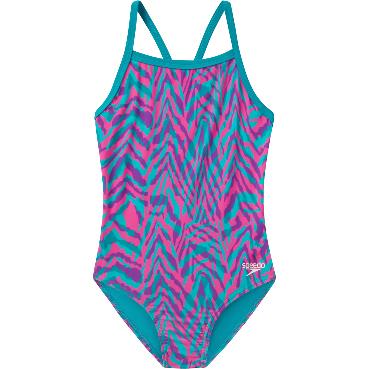 Youth Mini Vibe Printed Propel Back One Piece alternate view