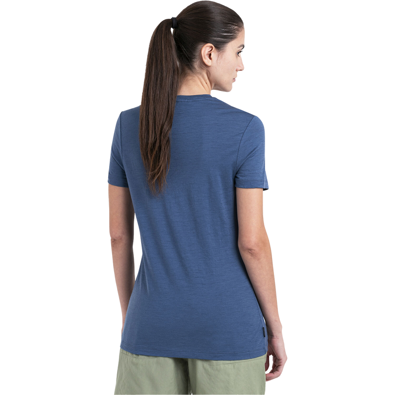 Women's Merino 150 Tech Lite III Short Sleeve Tee, Icebreaker Women's Merino 150 Tech Lite III Short Sleeve Tee in Dawn back