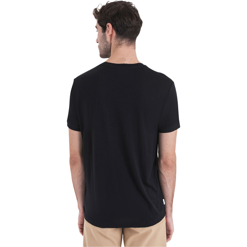 Men's Merino 150 Tech Lite III Short Sleeve, Icebreaker Men's Merino 150 Tech Lite III Short Sleeve in Black back