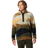 Columbia Men's Helvetia™ II Printed Half Snap Printed Fleece Pullover in Greenscape Dolomite