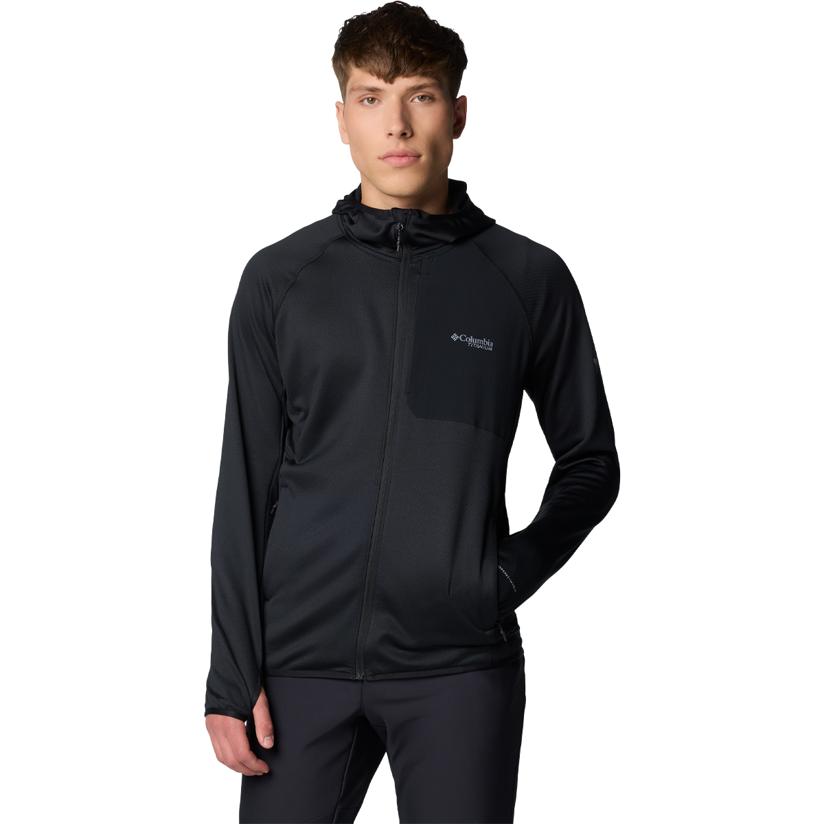 Columbia Men s Triple Canyon Grid Fleece Hooded FZ II L Black 012