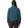 Columbia Women's Helvetia II Cropped 1/2 Snap Pullover in 429-Everblue back