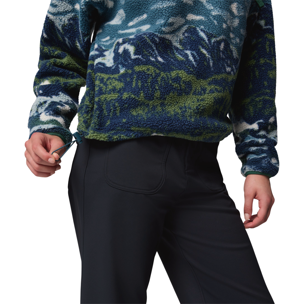 Women's Helvetia II Printed Crop 1/2 Snap Pullover alternate view