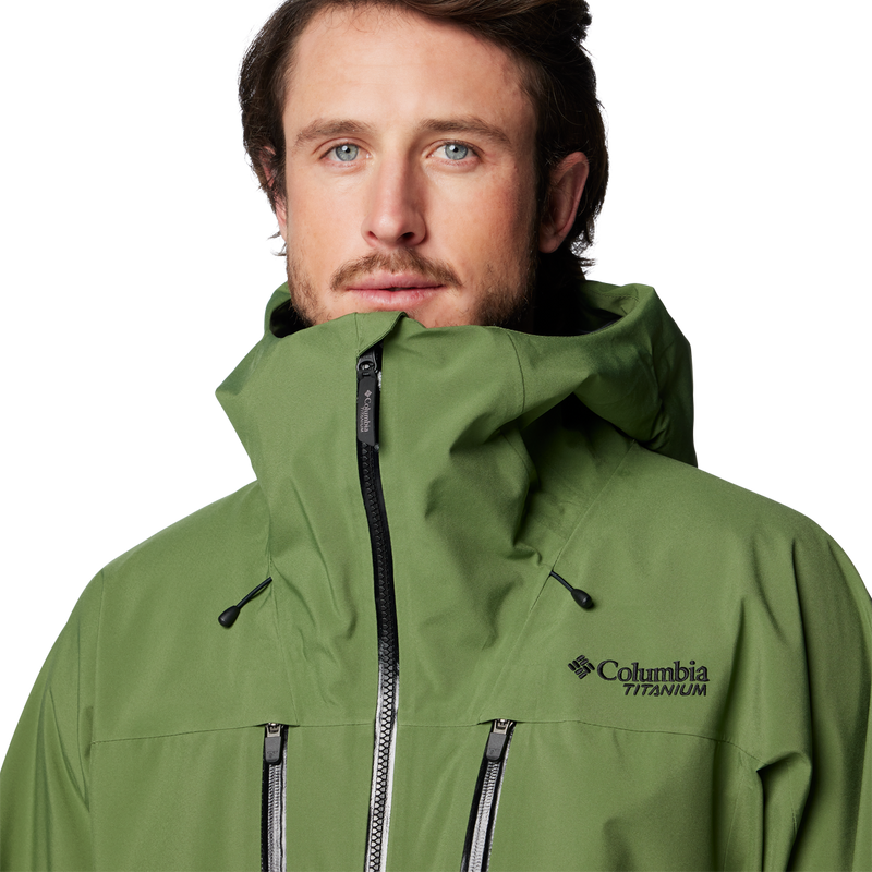 Men's Platinum Peak II 3L Shell, Columbia Men's Platinum Peak™ II 3L Shell Jacket collar