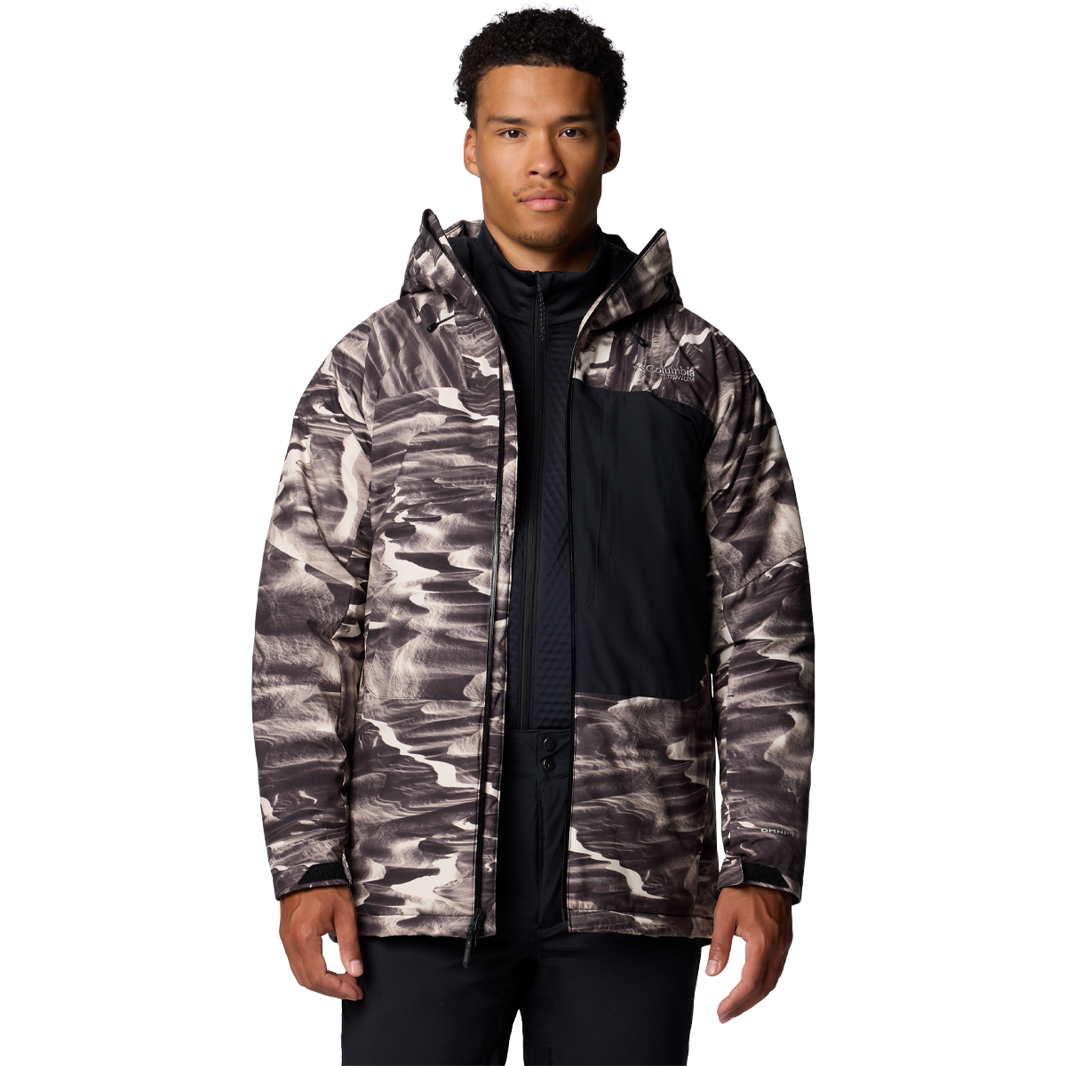 Columbia Men s Winter District III Printed Jacket L BeigePrints