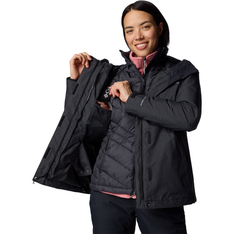 Women's Whirlibird V Interchange Jacket, Columbia Women's Whirlibird™ V Interchange Jacket in Black inside