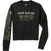 Parks Project Women's Love Nature Boxy Long-Sleeve T-Shirt in Vintage Black