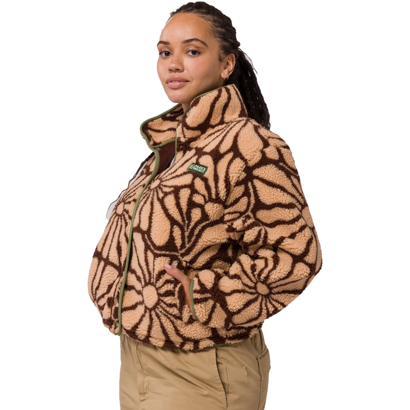 Women's Desert Wildflowers Fleece Jacket, Parks Project Desert Wildflowers High Pile Women's Jacket front