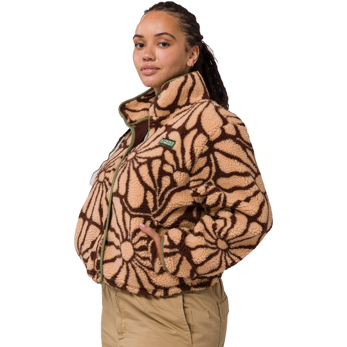 Women's Desert Wildflowers Fleece Jacket alternate view