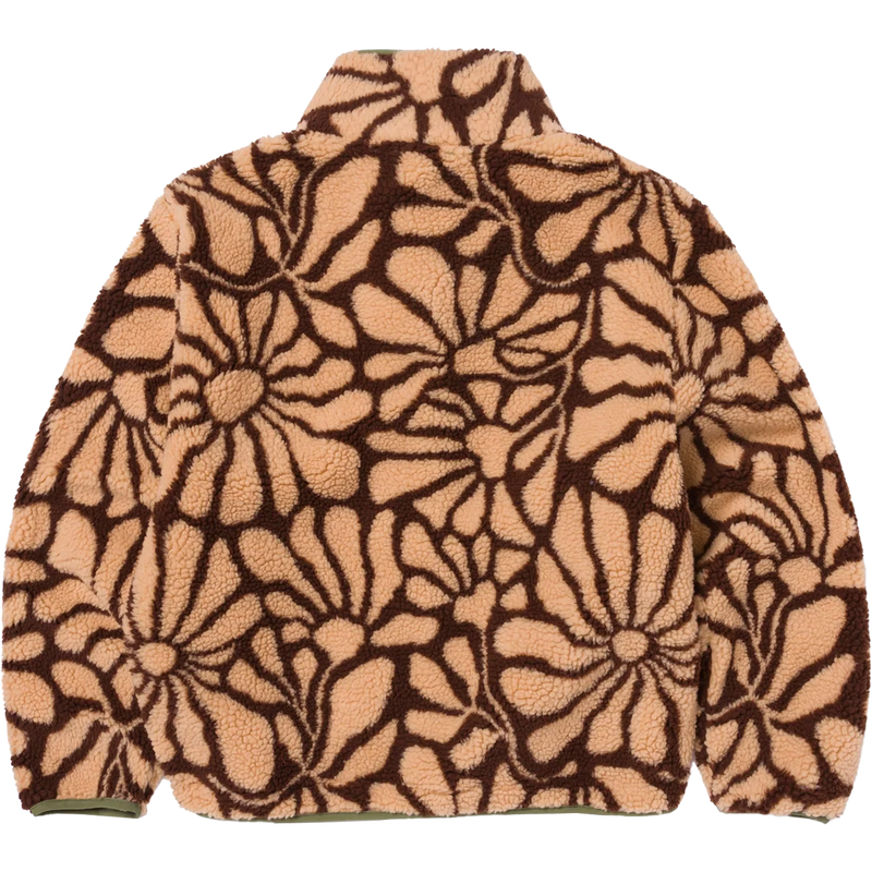 Women's Desert Wildflowers Fleece Jacket, Parks Project Desert Wildflowers High Pile Women's Jacket back flat
