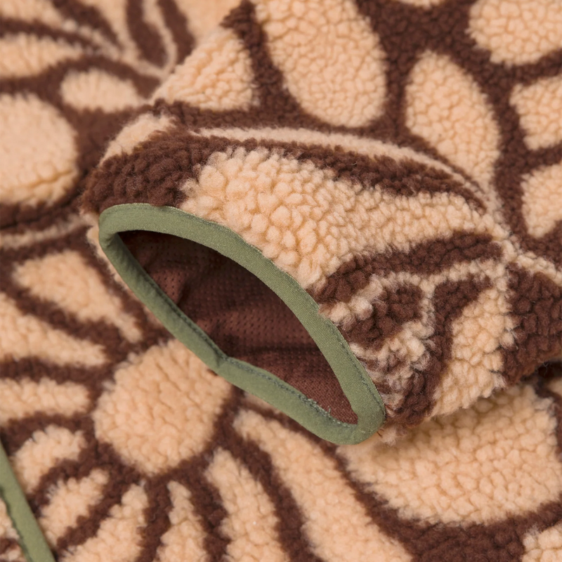 Women's Desert Wildflowers Fleece Jacket, Parks Project Desert Wildflowers High Pile Women's Jacket cuff