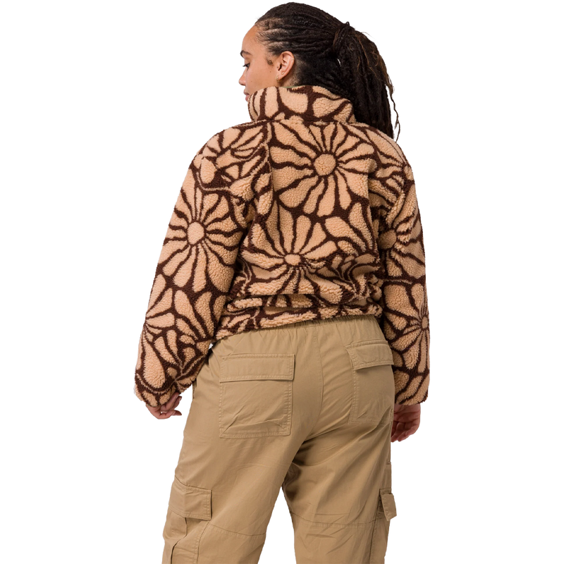 Women's Desert Wildflowers Fleece Jacket, Parks Project Desert Wildflowers High Pile Women's Jacket back on model