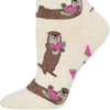 Socksmith Women's Ottermelon  toe and heel