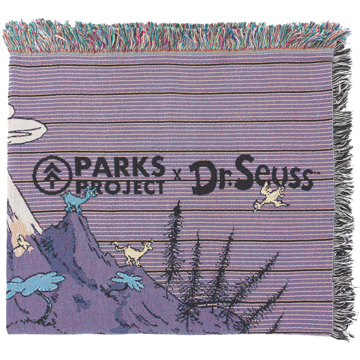 Dr. Seuss x Parks Project Striped Woven Blanket alternate view