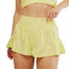 Free People Movement Women's Get Your Flirt On Short in Pure Sunshine