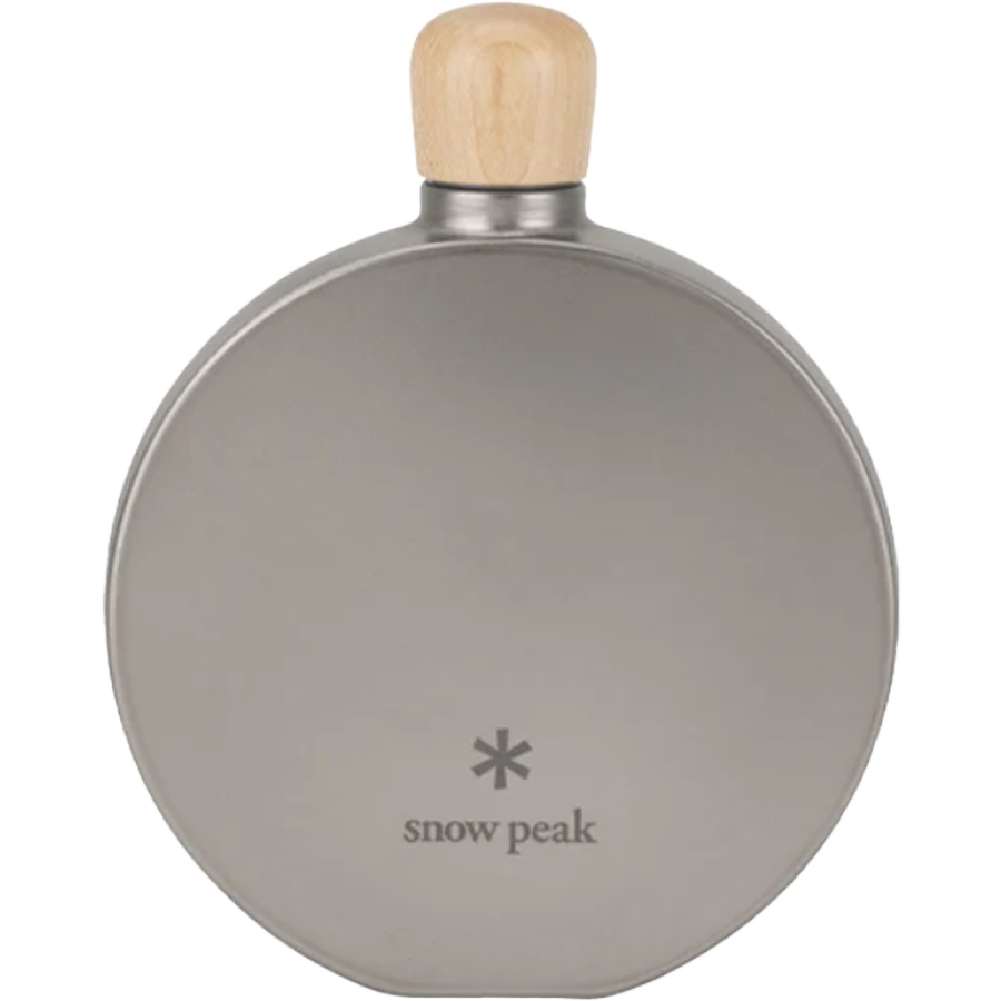 Round Titanium 5 oz Flask alternate view