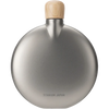 Snow Peak Round Titanium 5 oz Flask back