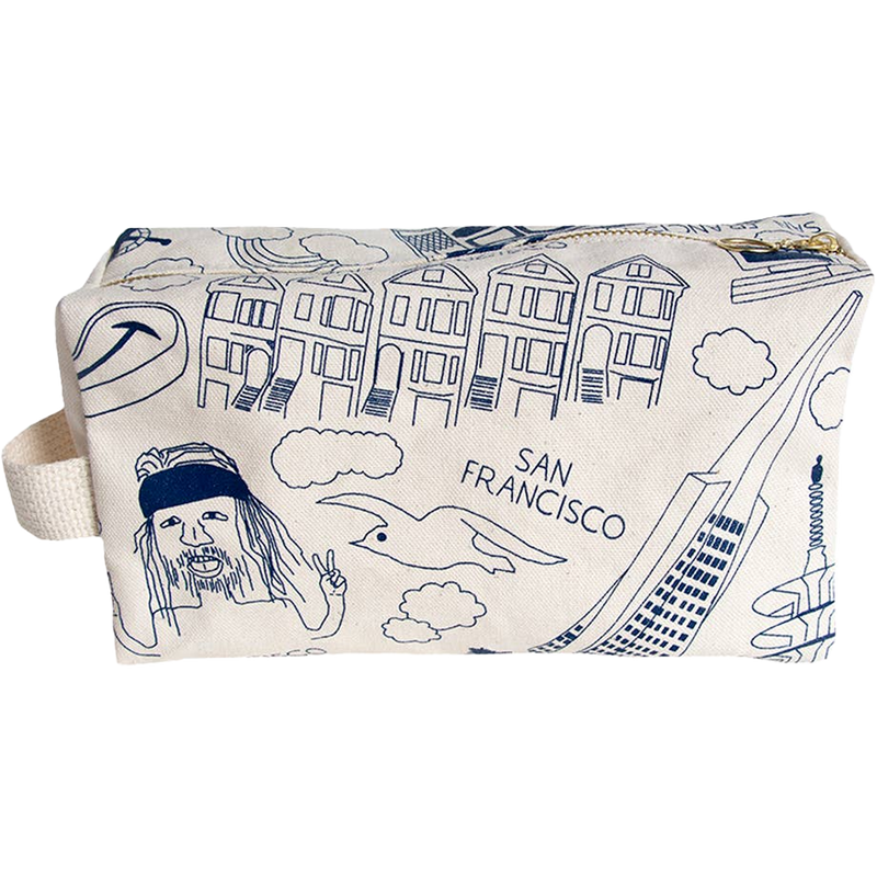 San Francisco Dopp Kit, Maptote San Francisco Dopp Kit back