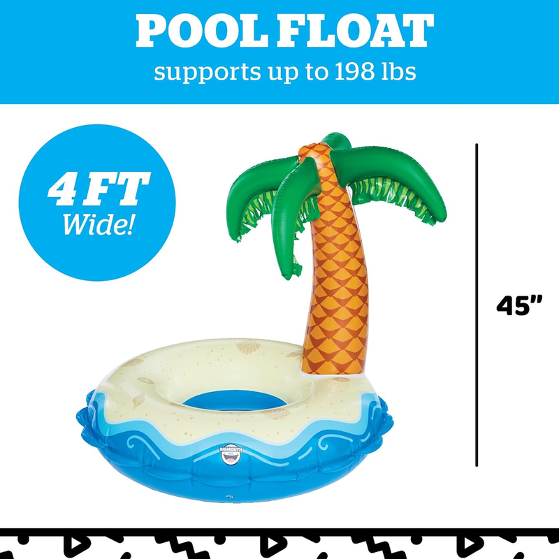 Palm Tree Pool Float, Big Mouth Palm Tree Pool Float size