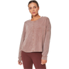 MPG Women's Calm Oversized Boxy Long Sleeve in Distressed Almond