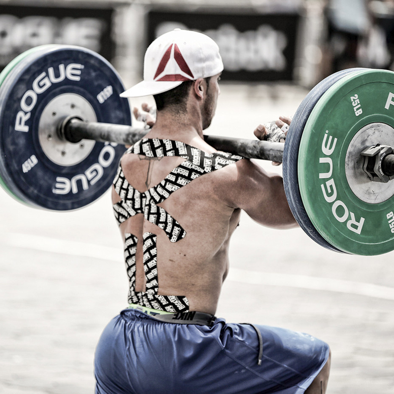 RockTape GO Kinesiology Tape - 20 Bandes Précoupées, 5cm X 25cm