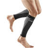 CEP Compression Men's UltraLight Compression Calf Sleeves in Black/Light Grey on model right