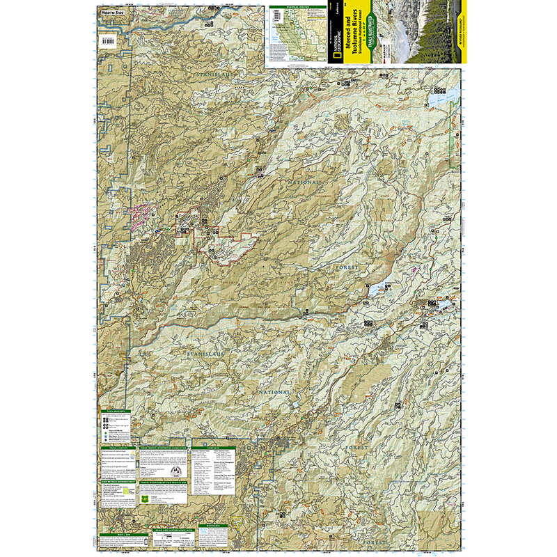 Merced and Tuolumne Rivers Map: Stanislaus National Forest, National Geographic Maps Merced and Tuolumne Rivers Map: Stanislaus National Forest front