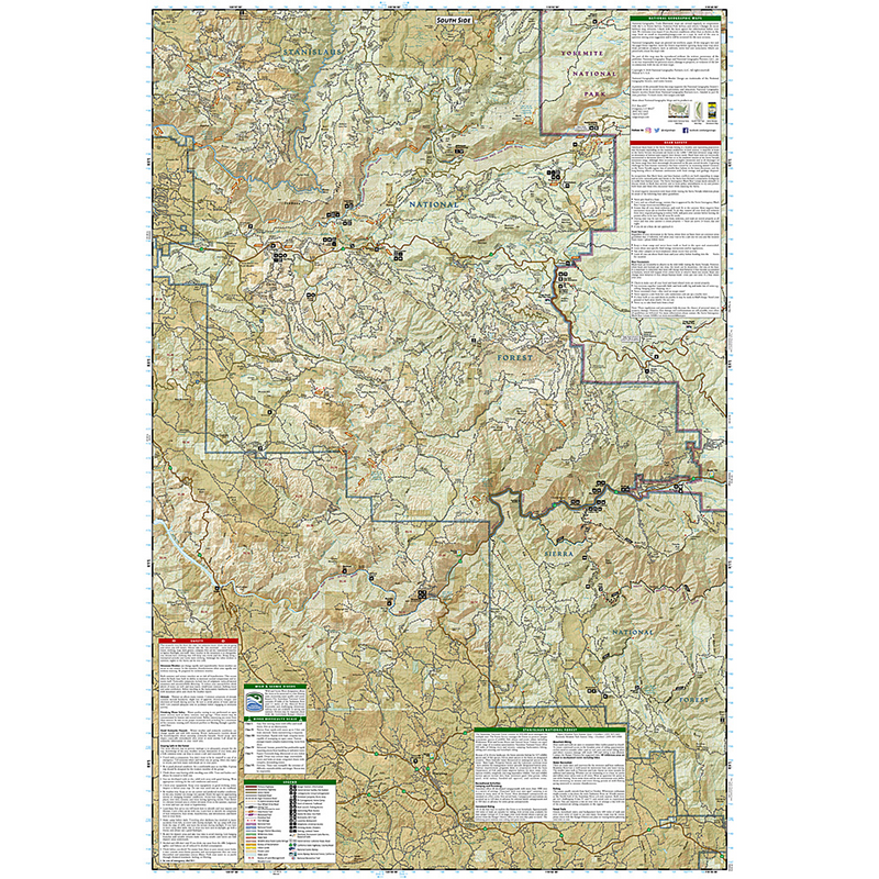 Merced and Tuolumne Rivers Map: Stanislaus National Forest, National Geographic Maps Merced and Tuolumne Rivers Map: Stanislaus National Forest back