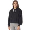 Glyder Women's Vintage Oversized Crop Hoodie in Black